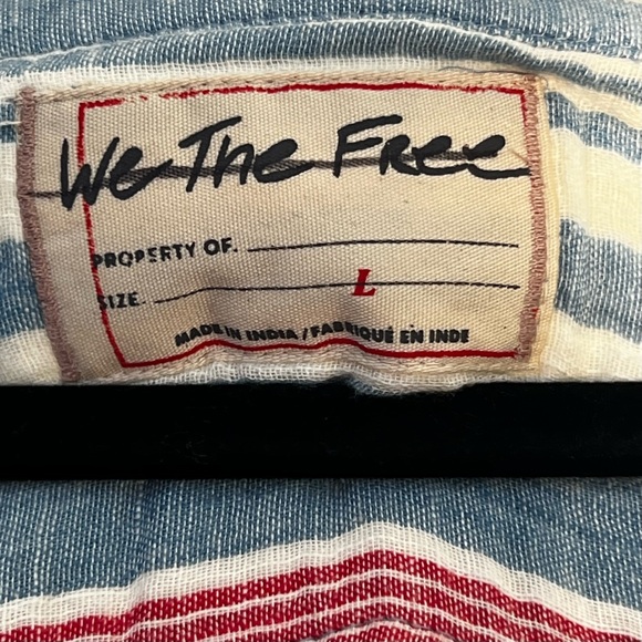 We The Free by FREE PEOPLE: “Surf Stripe Maxi “ Top. NWOT - Picture 5 of 12